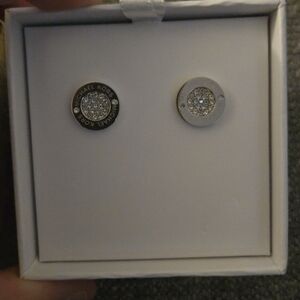 Michael Kors Silver and Gold Tone Earrings